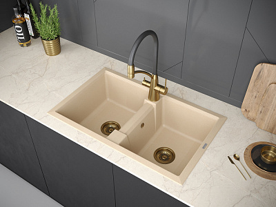 Мойки для кухни IT-GRANIT Paulmark Tandem 80/2 PM238150-QU