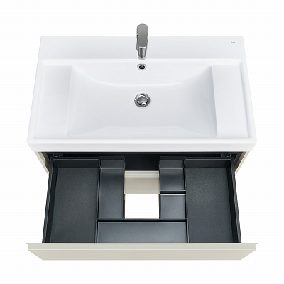 Тумба под раковину Roca Ona Ivory 800 слоновая кость, 2 ящика, ZRU9307862