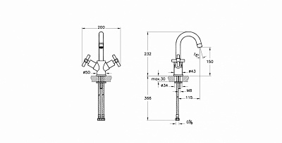 Смеситель для умывальника Vitra Juno A40941EXP