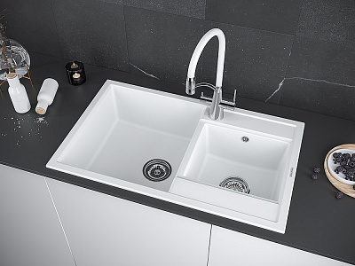 Мойки для кухни IT-GRANIT Paulmark Tandem 80/1,5 PM238250-WH