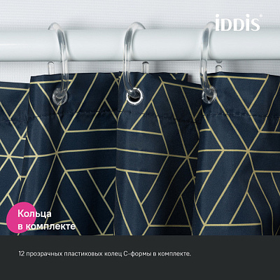 Штора для ванной 200x240 Iddis Base BG05P24i11