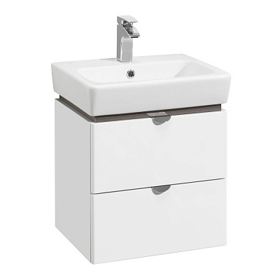 Тумба с раковиной Aquaton Скай PRO 60 белый глянец 1A238201SY010