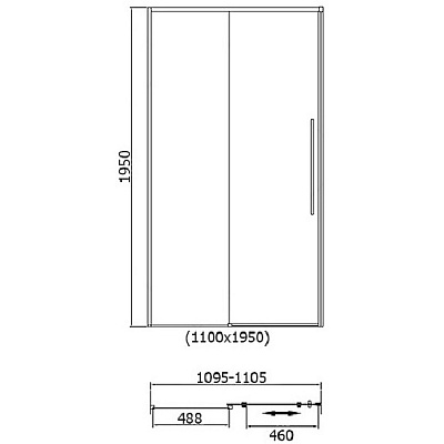 Душевая дверь в нишу RGW Stilvoll SV-12-B 110 32321211-14