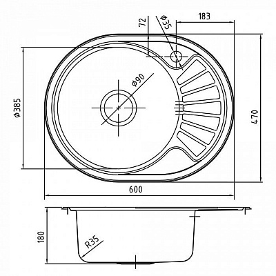 Мойка из нержавеющей стали Iddis Suno SUN60SLi77K