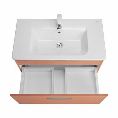 Тумба с раковиной Roca The Gap Original 80 2 ящика ZRU9307839, терракота