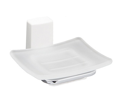 Мыльница стеклянная WasserKRAFT Leine K-5029WHITE