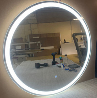 Зеркало круглое с подсветкой Luna 80 Glassiko