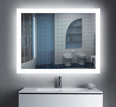 Зеркало Simple Erica 700*800.101 с холод.подсв. и кнопочным выкл.
