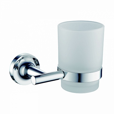 Стакан для зубных щеток с держателем Wonzon & Woghand simple, хром ww-6521