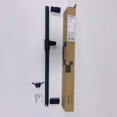 Стойка для душа, черная матовая, Ideal Spa, Milardo, ILS70B0M17