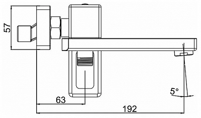 Смеситель для ванны с душем Gappo G3217-9
