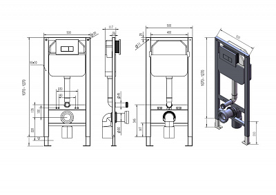 Инсталляция для унитаза D&K DI8050127