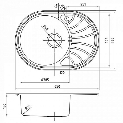Мойка из нержавеющей стали Iddis Suno SUN65SLi77K