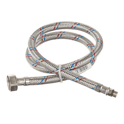 Подводка тонкий штуцер М-10 Х 1/2 " 80см MATEU короткий, арт 721080085