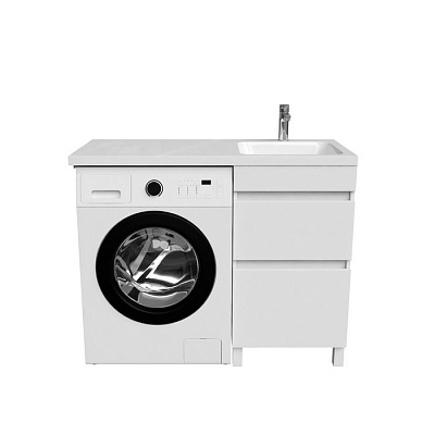Тумба с раковиной для стиральной машины IDDIS Optima Home 110 см OPH11RBi95K