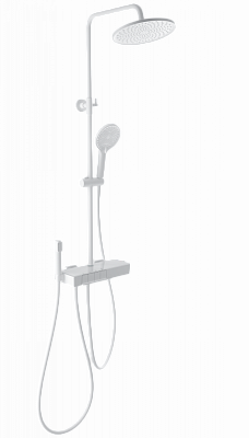 Душевая система с термостатом Wonzon & Woghand MUSE Forte, Белый матовый WW-B3580-MW