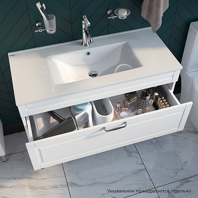 Тумба с раковиной Iddis Oxford 100 OXF10W1i95 белый