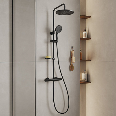Душевая система с термостатом Milardo Ideal Spa ILSBLTHM89