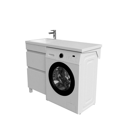 Тумба с раковиной для стиральной машины IDDIS Optima Home 110 см OPH11LBi95K