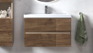 Тумба навесная под раковину Mondi 800-0-2 Velvex Madera Classica Slim