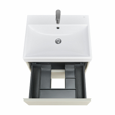 Тумба под раковину Roca Ona Ivory 600 слоновая кость, 2 ящика, ZRU9307861