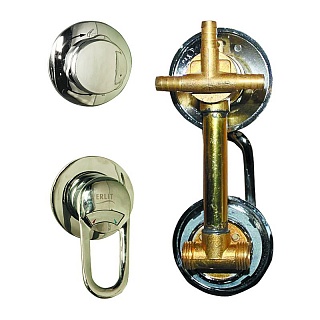 Смеситель для душевой кабины 3-х режимный поворотный 150 мм в сборе MirWell 2121015002