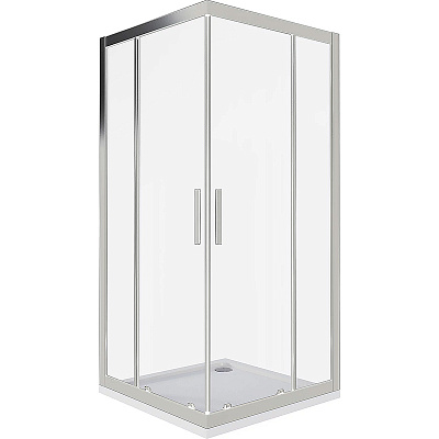 Душевое ограждение 90х90 GoodDoor COFE CR-90-C-CH, КФ00026