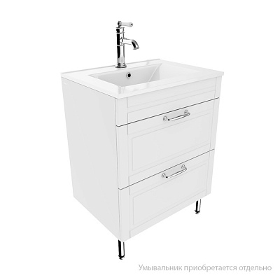 Тумба напольная, 60 см, белая, IDDIS Oxford OXF60W0i95