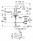 Смеситель для умывальника GROHE EUROSTYLE 32444001