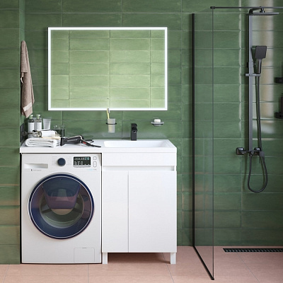 Тумба с умывальником для стиральной машины 120 см Iddis Optima Home OPH12RDi95K