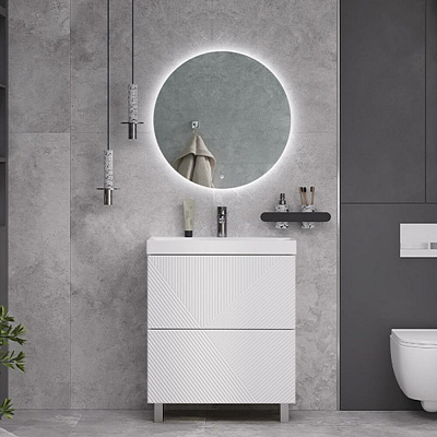 Тумба напольная Edge 700-0-2 (9696) белый глянец (рак.217503)