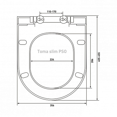 Сиденье Berges Toma slim PSO 027606