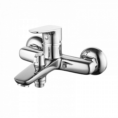 Смеситель для ванны фиксированный с керамическим дивертором Zodiac Iddis ZODSB02i02WA