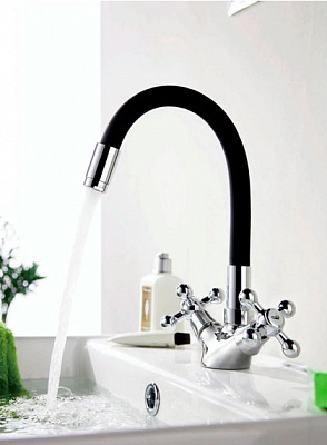 Смеситель для кухни Ledeme L1319-2 черный