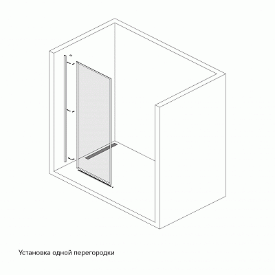 Душевая перегородка Walk In Iddis Slide 120x195 SLI8BS2i23