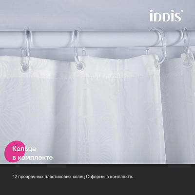 Штора для ванной 200x180 Iddis Base BD03P18i11