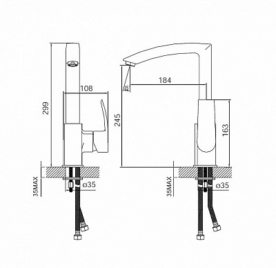 Смеситель для кухни Iddis Vane YA56177C