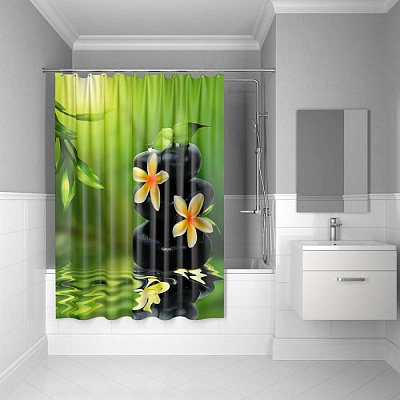 Штора для ванной комнаты Iddis 180*200 см  Spa Therapy 680P18Ri11