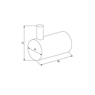 Комплект одинарных крючков IDDIS Petite белый матовый PET2WT2i41