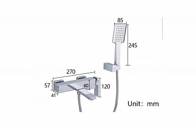 Смеситель для ванны Gappo G3218