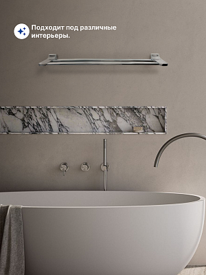 Держатель полотенец двойной 60см VRI Bauta HG800915 латунь