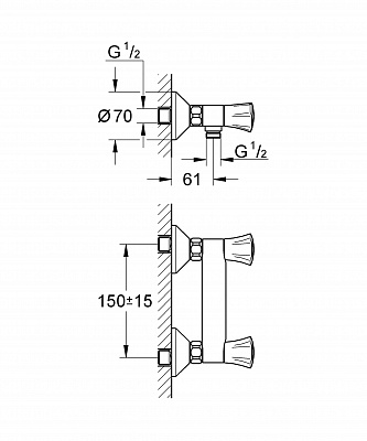 Смеситель для душа GROHE COSTA L 26330001