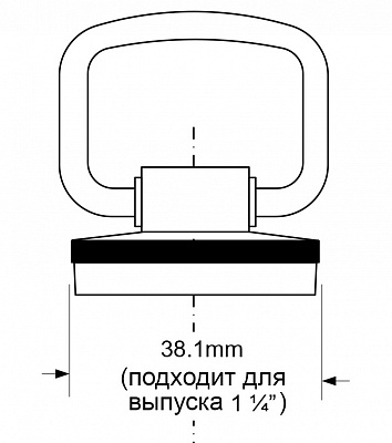 Пластиковая пробка с круглым держателем для выпуска McAlpine CP1H