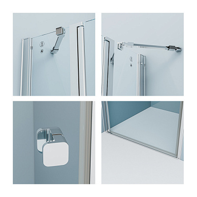 Душевая дверь распашная Iddis Ray RAY6CP2i69 119-121,5х195см