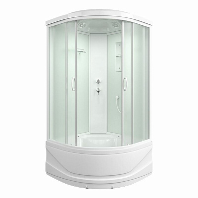 Душевая кабина 100х100 Mirwell MR3510TP-C3-RUS, высокий поддон