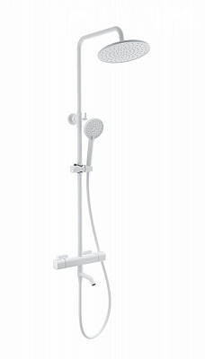 Душевая система с термостатом Wonzon & Woghand STAY 1, Белый матовый WW-B3051-A1-MW