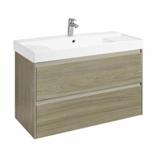 Тумба с раковиной Roca Ona 100 2 ящика A857616511, темный вяз