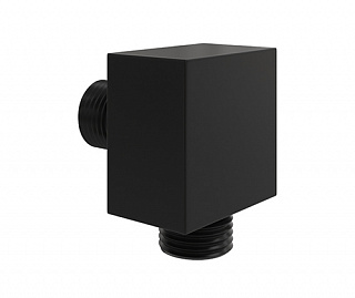 Подключение душевого шланга WasserKRAFT A221 PVD-покрытие черный Soft-touch