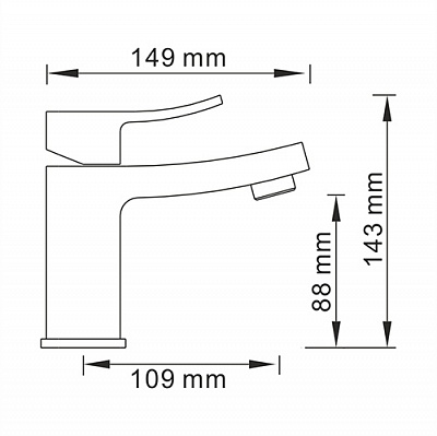 Смеситель для раковины WasserKRAFT Aller 1063WHITE