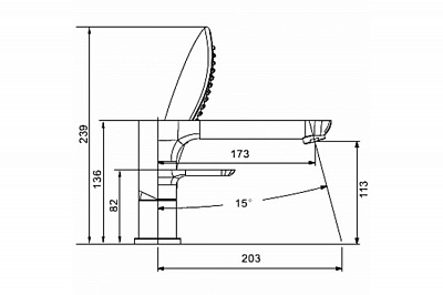 Смеситель на борт ванны Gappo G1148